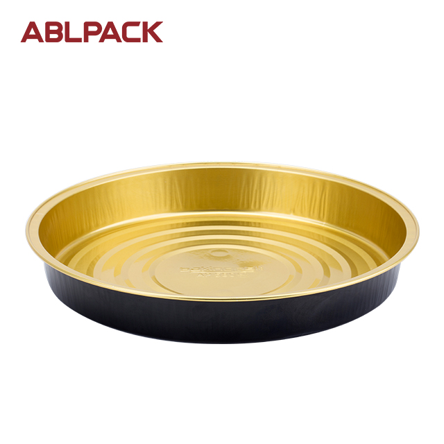 China High Quality Foil Baking Tray Manufacturers –   ABLPACK 580 ML/19.3 OZ  aluminum foil round baking pan with PET lid – ABL Baking