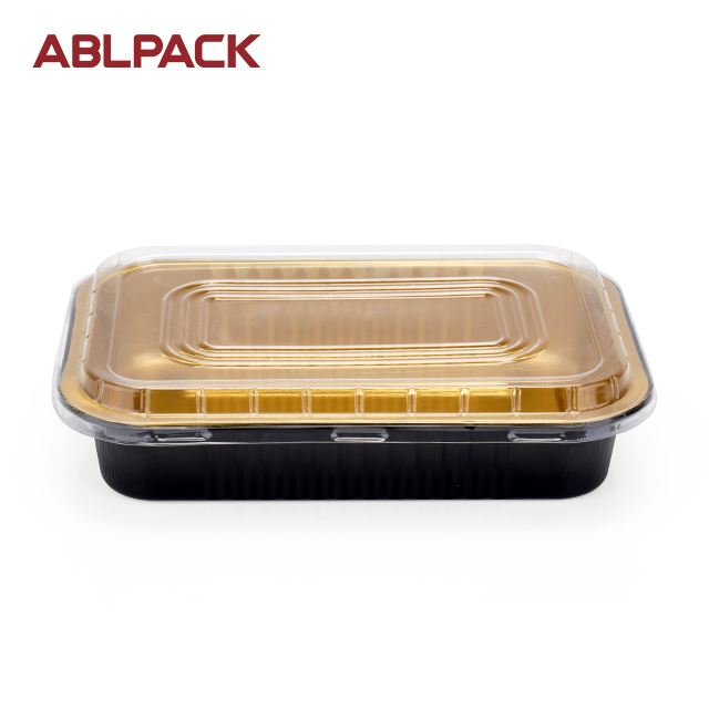 AP590black gold aluminum foil container-3