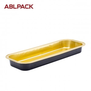 ABLPACK 718ML/ 24 OZ  Rectangular shape aluminum food container with PET lid