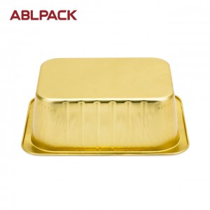ABLPACK 1800ML/ 62 OZ  Rectangular shpae aluminum food container with PET lid