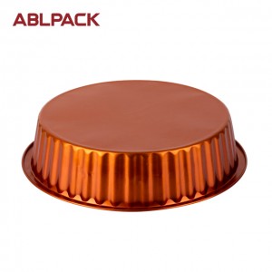 ABLPACK 2000ML/ 66.66OZ  Round shape aluminum foil containers with PET lid