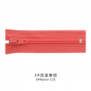 Cfc Zipper 3# nylon close end zipper