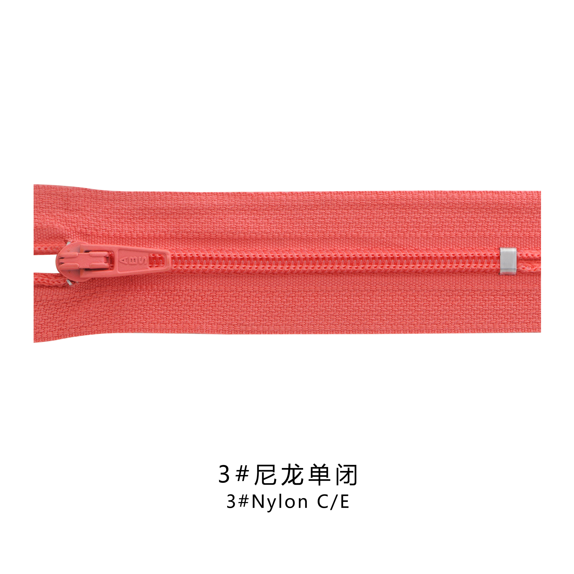 Custom Cfc Zipper 3# nylon close end zipper 