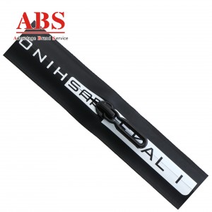 Invisible Zipper 7#nylon reversed with printing letter close end