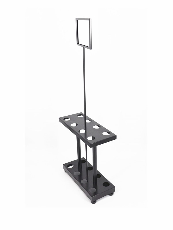 Retail Metal Display Stand With Sign Holder
