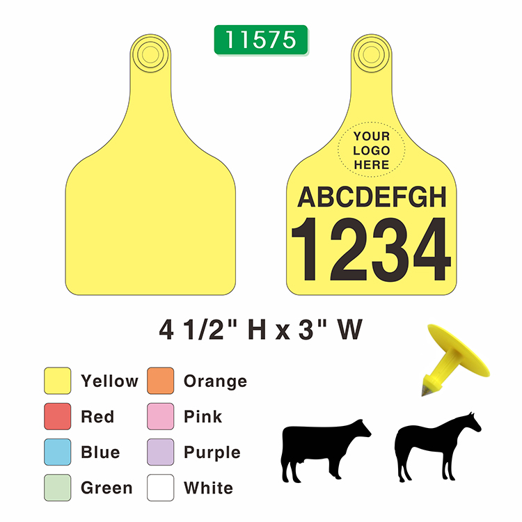 Super Maxi Cattle Ear Tags 11575, Insured Ear Tags | Accory