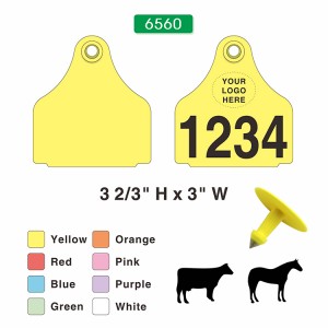 Medium Cattle Ear Tags 6560, Animal Ear Tags | Accory