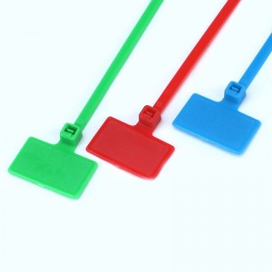 Marker ID Cable Ties 150mm/200MM length with 25*15mm tag | Accory