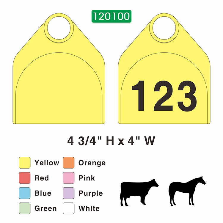 Neck Tags for Livestock Identification, Cow Neck Tags 120100 | Accory