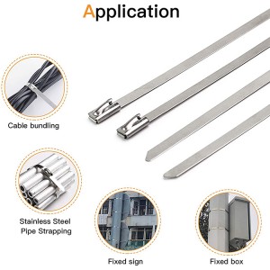 Stainless Steel Ball Lock Ties, Stainless Steel Self-Locking Cable Ties, Cable Ties Stainless Steel | Accory