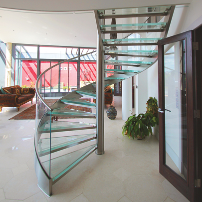 Curved Glass Staircase (1)