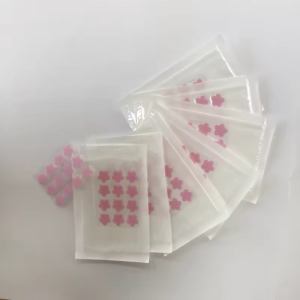 1 stk/12 prikker Enkeltpakke Pink Star Hydrokolloid kviseplaster: Dyprensende akneløsning.