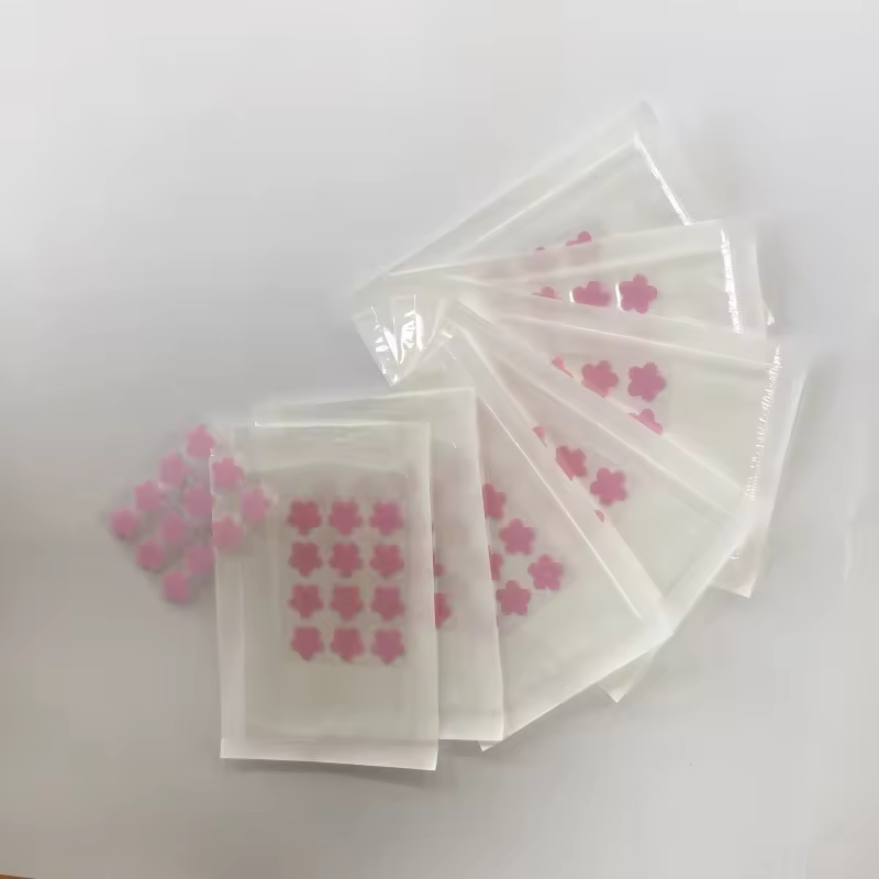 1Pcs/12Dots Single Pack Pink Star Hydrocolloid Pimple Patches: Deep Cleansing Acne Solution.