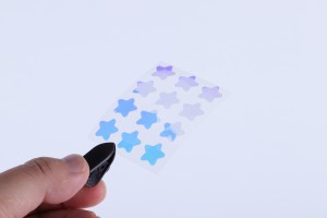 1Pcs/12Dots multi-color five-pointed star hydrocolloid acne patch can be OEM