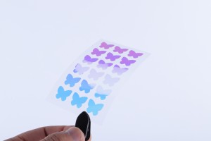 Σχεδιαστής πολύχρωμο μπλε πεταλούδα υδροκολλοειδές έμπλαστρο ακμής