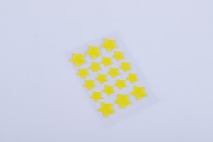 1Pcs/18Dots size yellow five-pointed star medical hydrocolloid acne patch medical dressing