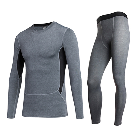 Wholesale Discount Comfortable Underwear - Mens  Recycled Compression Workout Long Johns Long Sleeve Top Shirt Suit Base Layer 2PCS Mens Winter Warm Ultra-Soft Thermal Top & Bottom Underwear S...