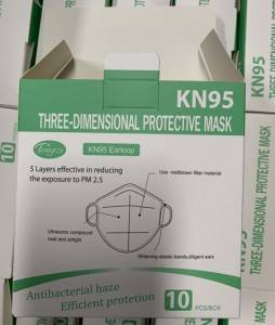Máscaras cirúrgicas e respiradores descartáveis ​​KN95 (máscaras faciais) com válvula de exalação