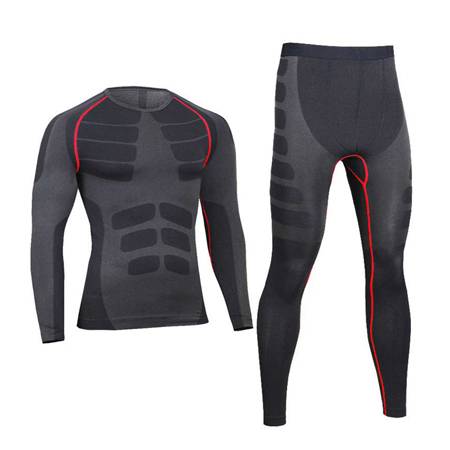 OEM Global Recycled Standard Underwear Factories - Seamless Recycled Quick Dry Men’s Thermal underwear Sets Running Compression Sport Suits Basketball Tights Clothes Gym Fitness Jogging Spor...