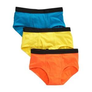 Organic sustainable Boy Child Underwear  multipack of undies Organic Cotton Briefs Set of 3 Primary underwear