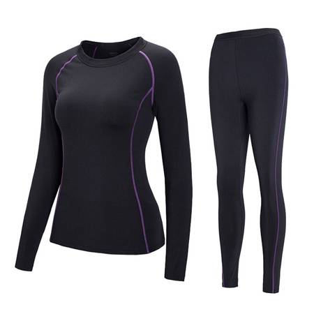 Hot New Products Heated Thermal Underwear - Women’s Thermal Baselayer Tops Fleece-Lined Compression Shirt + Base Layer Leggings Workout Tights Lingerie Intimates – Toptex