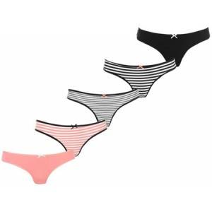 Qadın pambıqlı uzanan bikini külotu, 5-paket Nəfəs ala bilən, qapaqsız Qadın Hipster qısası