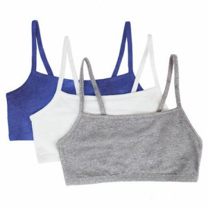 Girls Organic Multipack of 3 Organic Crop Tops Bra Tops the Essentials Wardrobe Crop Top Set underwear Bra Cotton Rich Size 8-13 ឆ្នាំ