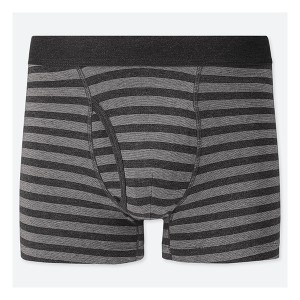 ຊຸດຊັ້ນໃນຜູ້ຊາຍ Boxer ສັ້ນກັບຄົນອັບເດດ: ເສັ້ນດ້າຍຍ້ອມ Stripe ຜູ້ຊາຍ underwear ປະຕິບັດໄດ້ຢ່າງເຕັມສ່ວນບິນ