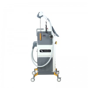 Double handle vacuum pressure diode laser hair removal device