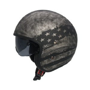 China wholesale Open Face Racing Helmet - OPEN FACE HELMET (3/4 Motorcycle Helmets) A501 FLAG – Aegis