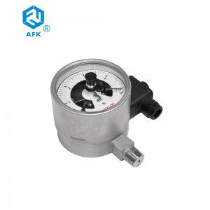 AFK Stainless Steel 304 100mm Pressure 0-5bar Electric Contact Pressure Gauge Manufacturer