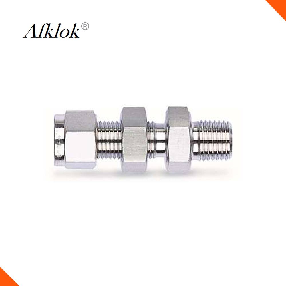 China Wholesale 1/2\\\” Compression Fitting Pricelist - ss316 Compression Pipe Fitting Bulkhead Male Connector  – Wofly