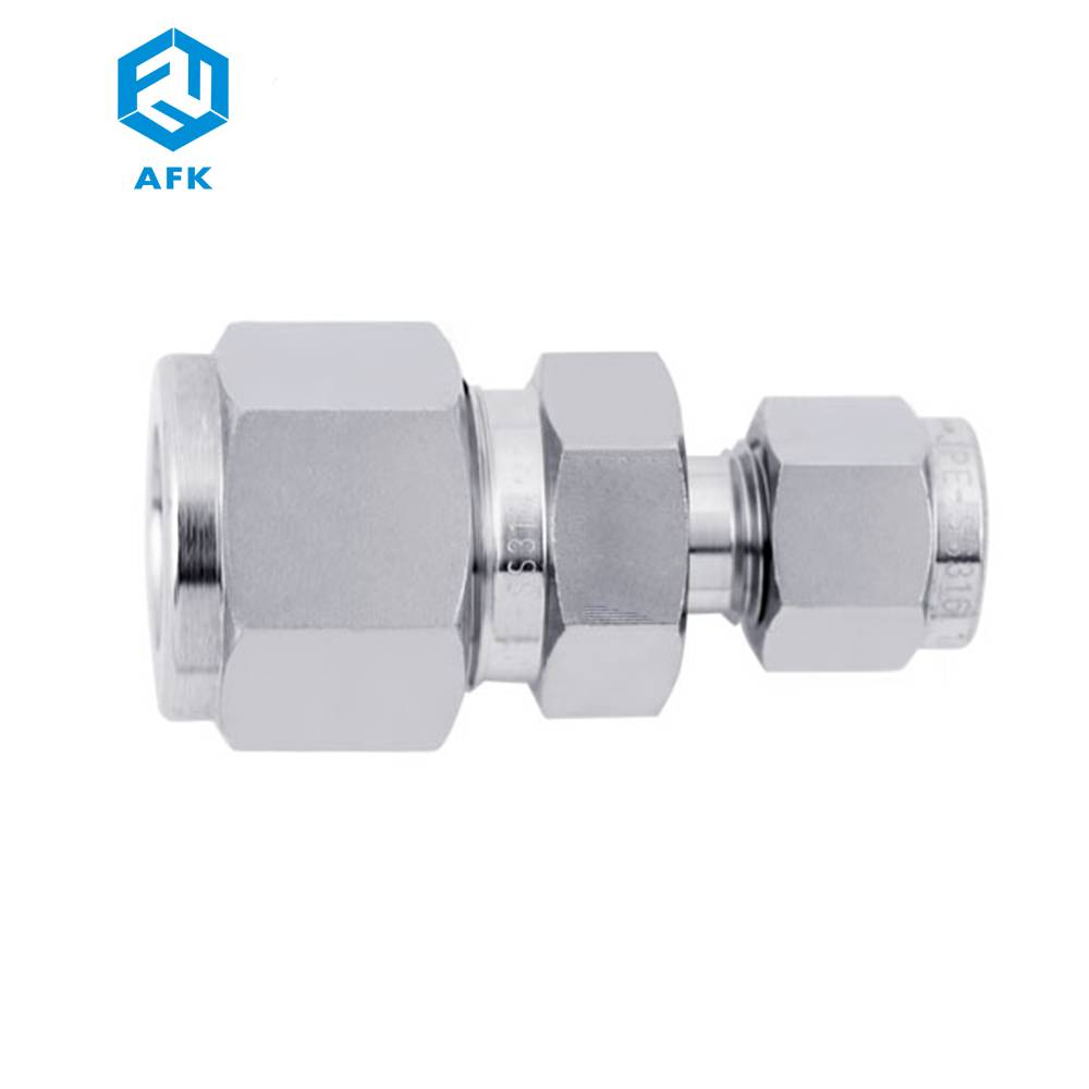 China 6mm SS 316 Compression Tube Fitting Reducing Union