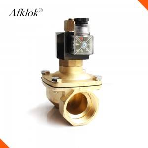 2/2 Electric Normally Open Brass Solenoid Valve 12vdc 220vac for Water Gas Oil