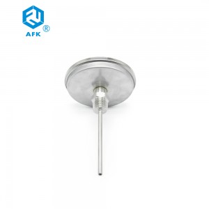 AFK 4SS series Bimetal Industrial Dial Type Thermometer 100 Centigrade Back Connection 1/2″NPT Male