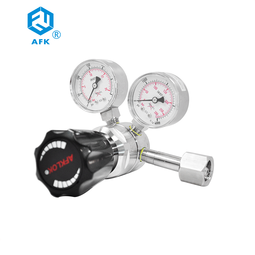 China Wholesale Oxygen Regulator Gauge Factory - AFK R11 4000PSI Stainless Steel Argon Nitrogen Pressure Reducing Valve – Wofly