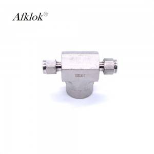 Compression Fittings 1 female 2 OD Steel Pipe Tee Joint Female Branch Tee