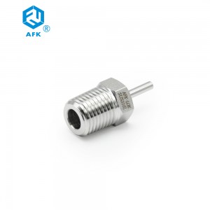 Stainless Steel 316L Reducers 3mm Weld Fittings to 1/4inch NPT Male Thread Connectors