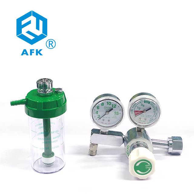 China Wholesale Argon Regulator Two Gauge Factories - HIgh Pressure 4000psi Oxygen Medical Flow Gauge Regulator  – Wofly