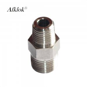 Stainless Steel 1/4 3/8 1/2 inch Reducing Hex Nipple Fitting