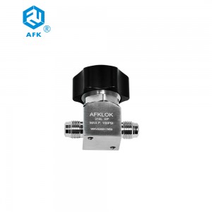 AFK 316 Stainless Steel High Pressure 1/4in Vacuum Application Manual Operated Seal Diaphragm Control Valves 150psi