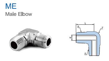 Stainless Steel High Pressure 3000psi Male to Male Eblow