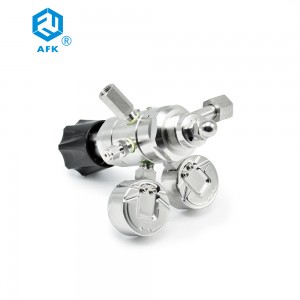 AFK Stainless Steel High Pressure Cylinder Argon co2 Carbon Dioxide Gas Pressure Regulator Valve 25Mpa