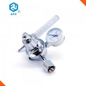 Argon Co2 Nitrogen 200bar Brass Pressure Regulator with Flowmeter 25L 30L