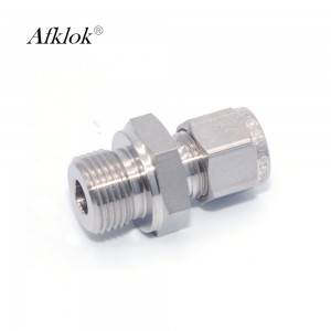 Sraight 3000PSI 1/2NPT M X 1/2O.D.stainless steel compression fittings Male Connector
