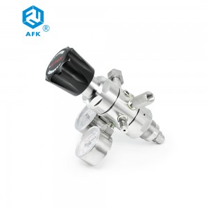 AFK Stainless Steel High Pressure Cylinder Argon co2 Carbon Dioxide Gas Pressure Regulator Valve 25Mpa