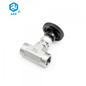 AFK 3000psi 2 Way Female Thread Stainless Steel High Pressure Needle Valve 1/4 3/8 1/2 3/4 in