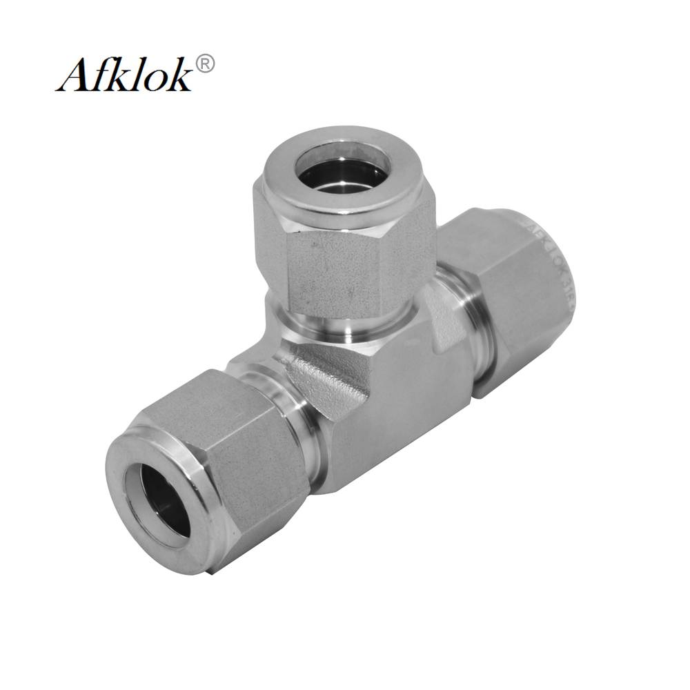 China Wholesale 1/2 Ss Female Connector Suppliers - High Pressure Ferrule Tube Stainless Steel Compression Union Tee – Wofly