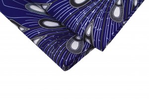 Vlisco Original Design African Fabric Classic feather pattern Polyester Wax Fabric with FP6388