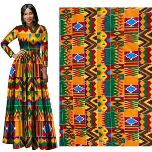 African Cotton Fabric  Ankara Graphic Prints  Best Sale Design for Amazon Wish Aliexpress 24FS1053-A/B/C/D